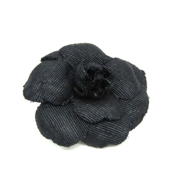 Chanel Camellia Metal Corsage BlackGold